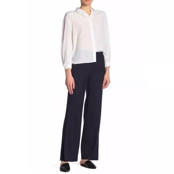 NWT VINCE Ankle Zip Wide Leg Pants - Picture 1 of 2
